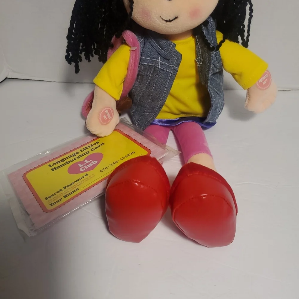 Language Littles Lizzie Spanish English Bilingual Doll 2002 NWT